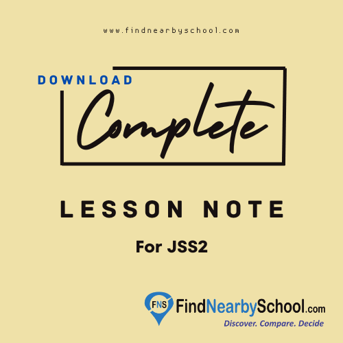 Junior Secondary School Lesson Note for JSS2
